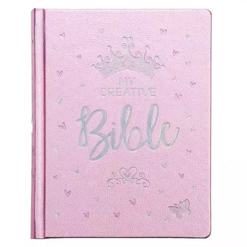 Metallic Pink Faux Leather My Creative Bible for Girls - an ESV Journaling Bible - I AM INTENTIONAL 