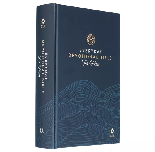 Devotional Bible NLT for Men Hardcover - I AM INTENTIONAL 