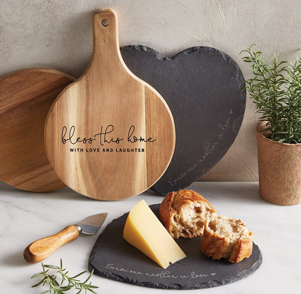 Cardboard Cutting Board Set - Heart