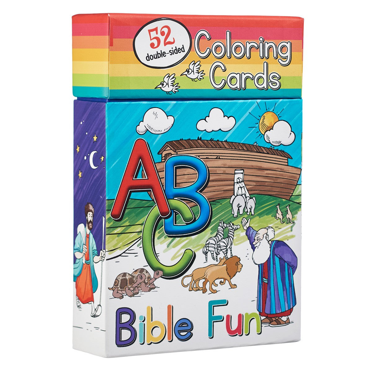 52 ABC Bible Fun Coloring Cards for Kids - I AM INTENTIONAL 