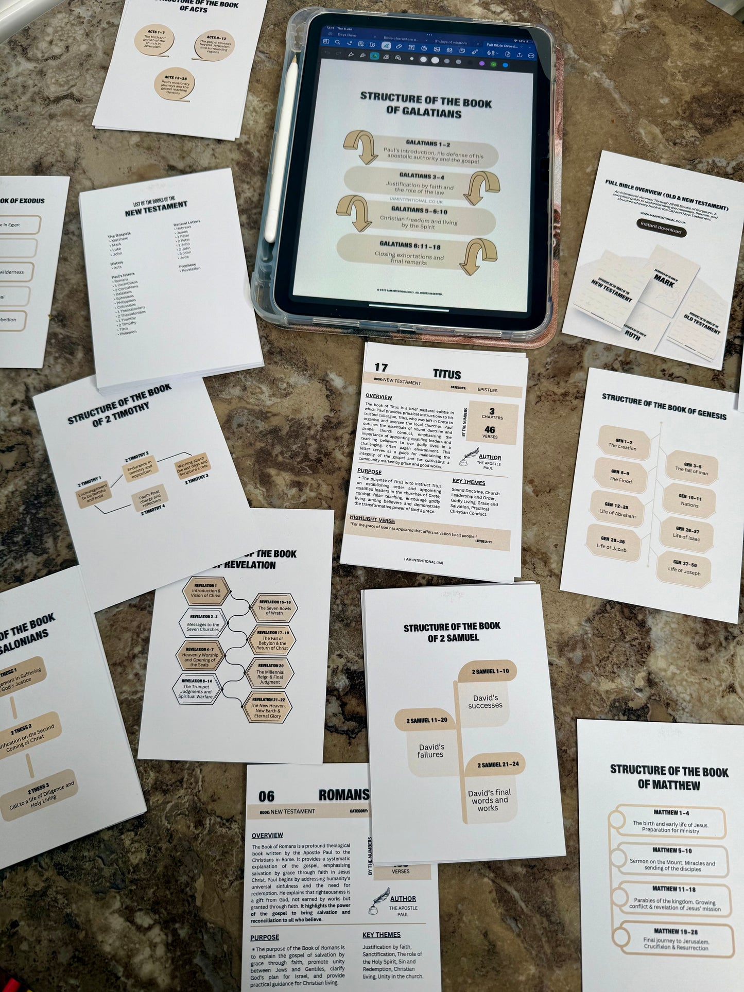 Bible Study Tip- Ins [Genesis to Revelation Overviews] - I AM INTENTIONAL 