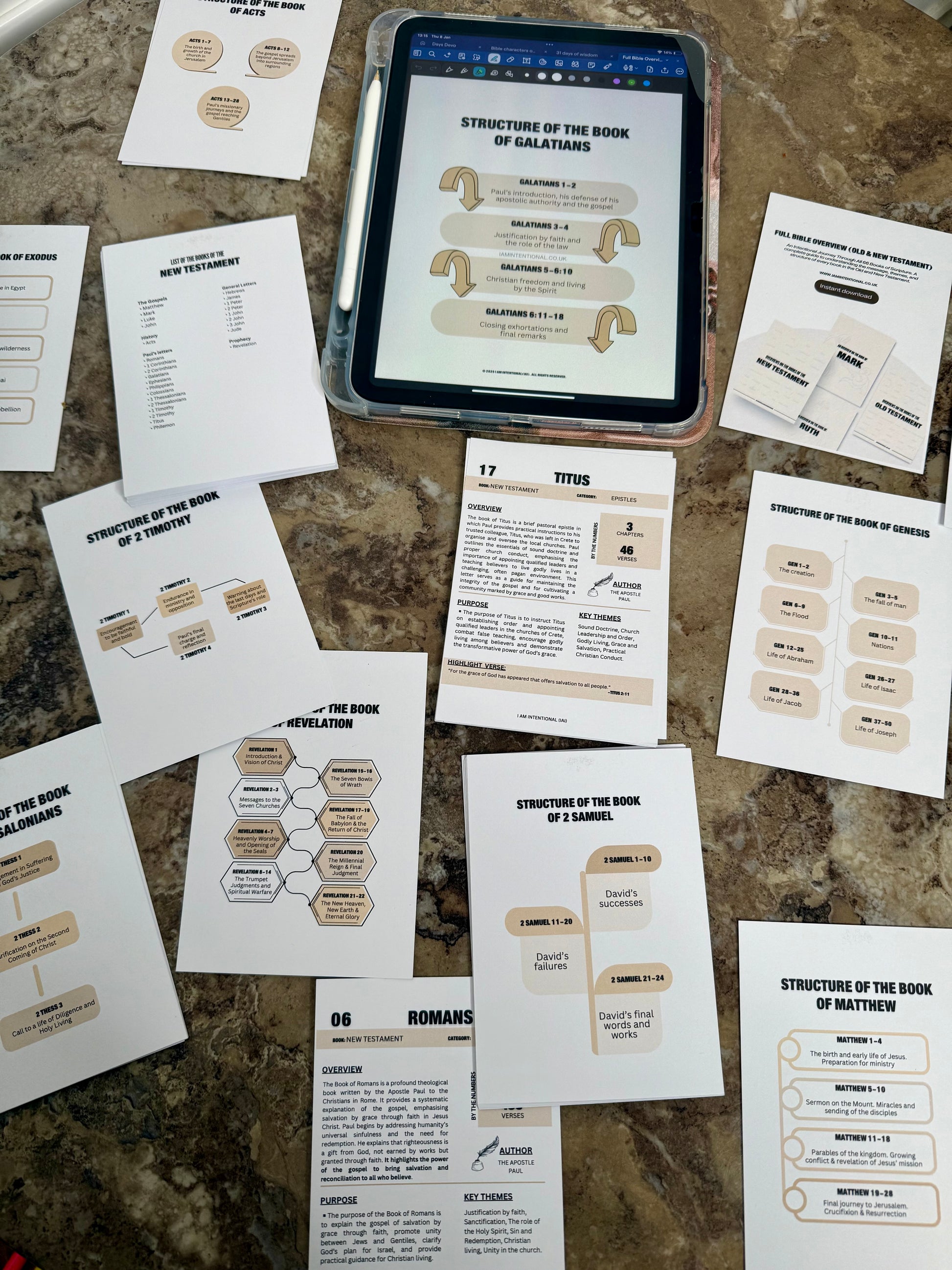 Bible Study Tip- Ins [Genesis to Revelation Overviews] - I AM INTENTIONAL 