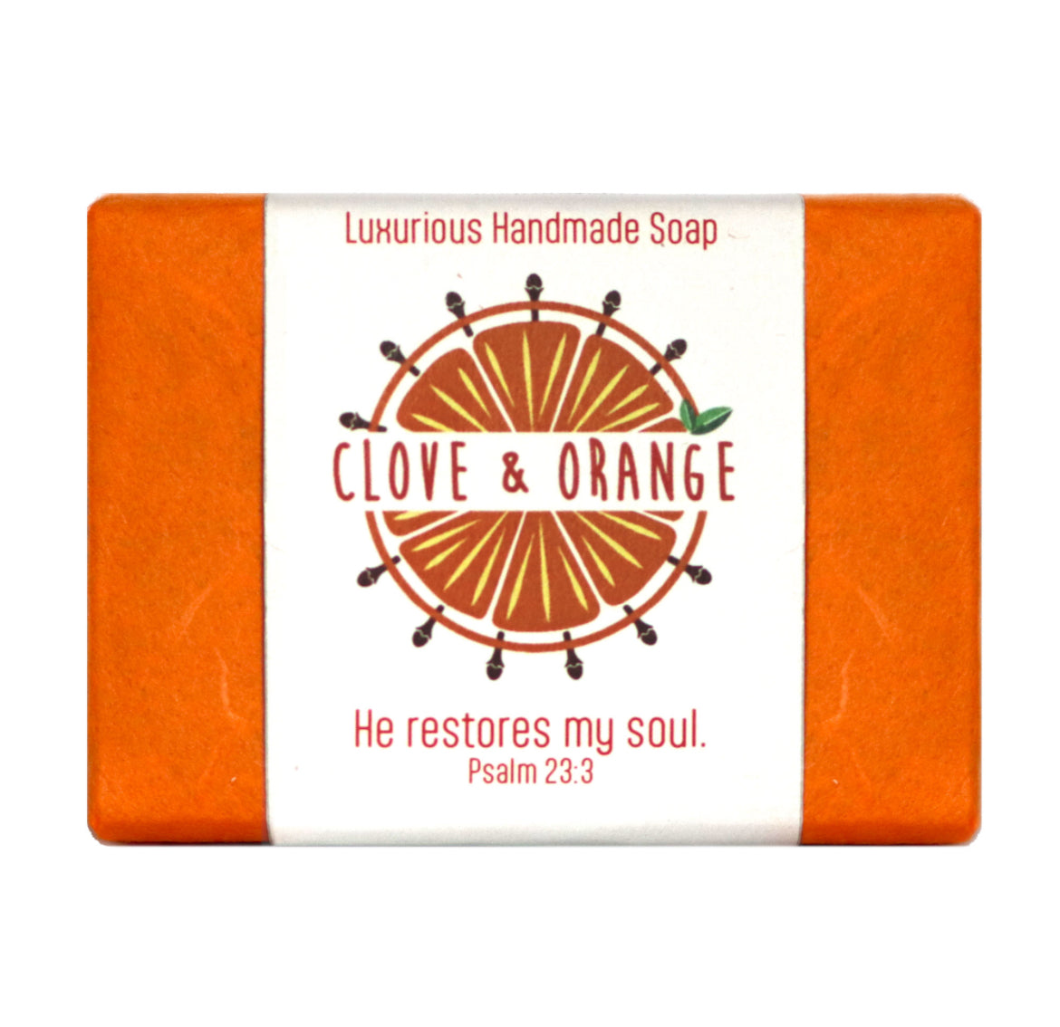 Clove & Orange Handmade Soap with Bible verse - I AM INTENTIONAL 