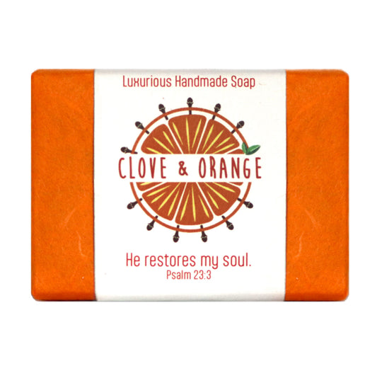 Clove & Orange Handmade Soap with Bible verse - I AM INTENTIONAL 