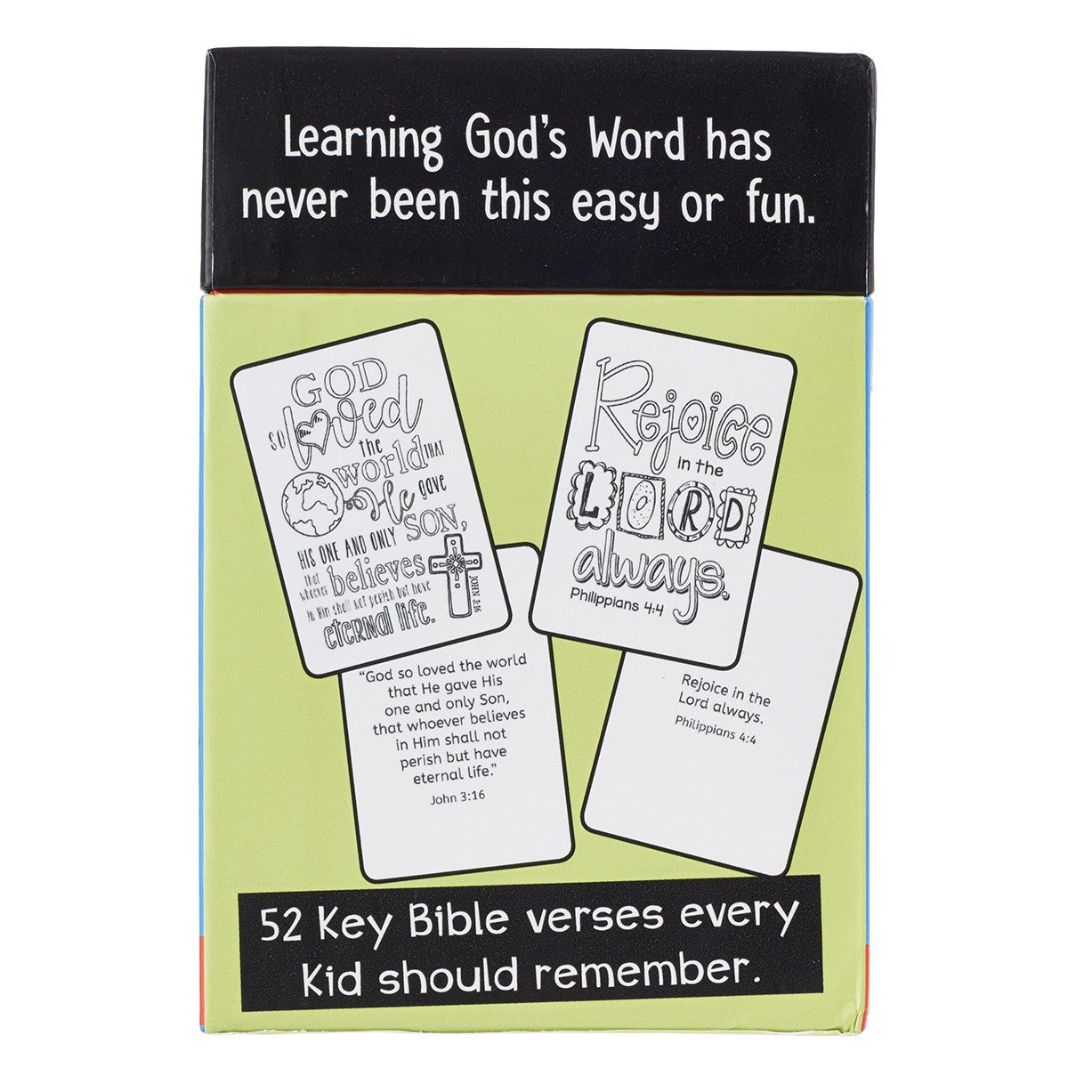 52 Bible Memory Verses Every Kid Should Know Coloring Cards for Kids - I AM INTENTIONAL 