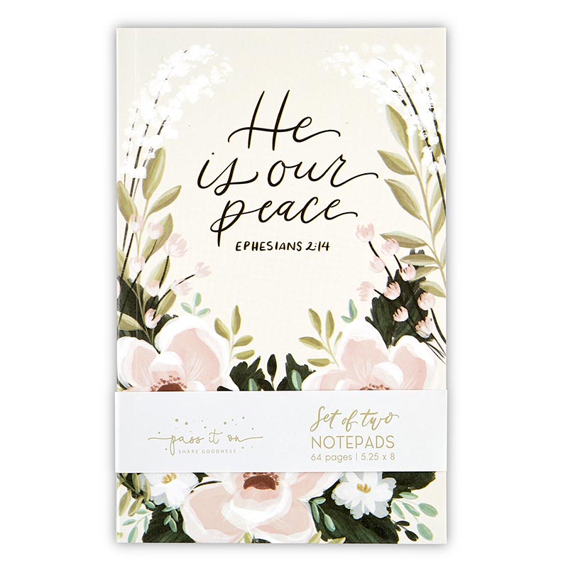 Notebook Set – He is our Peace - I AM INTENTIONAL 