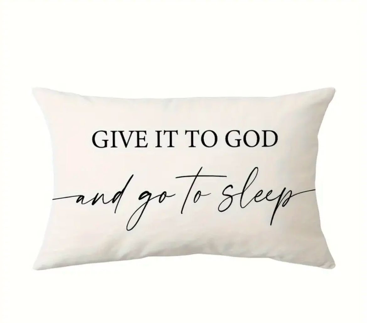 Give it to God Throw Pillow Cover - I AM INTENTIONAL 