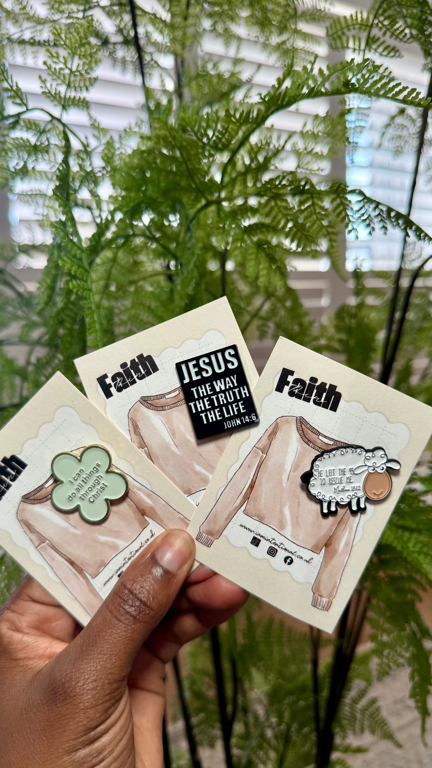 Faith pins - I AM INTENTIONAL 