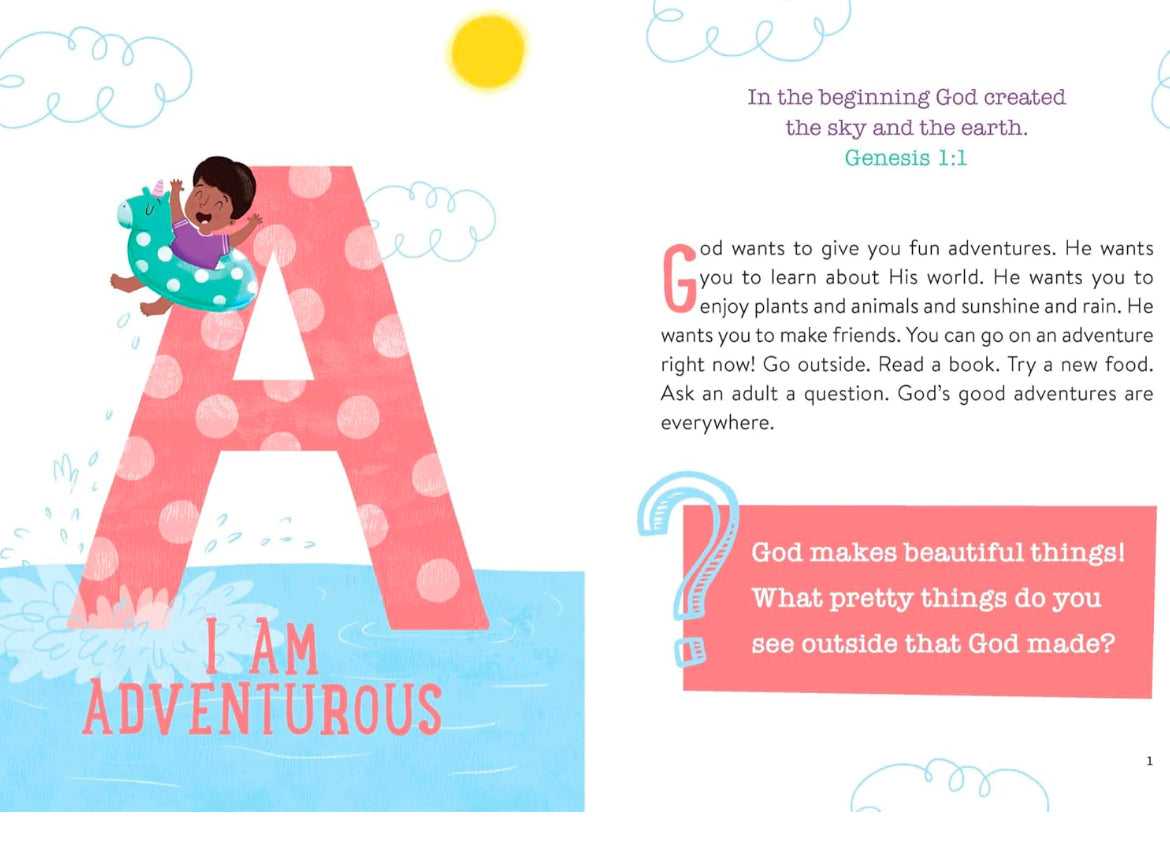 God Made Me from A to Z: 26 Activity Devotions for Curious Little Kids