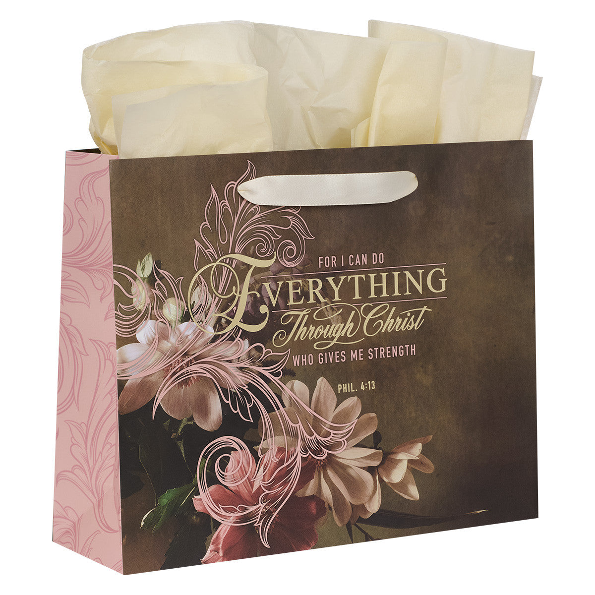 Everything Through Christ Large Gift Bag with Tissue and Card - I AM INTENTIONAL 