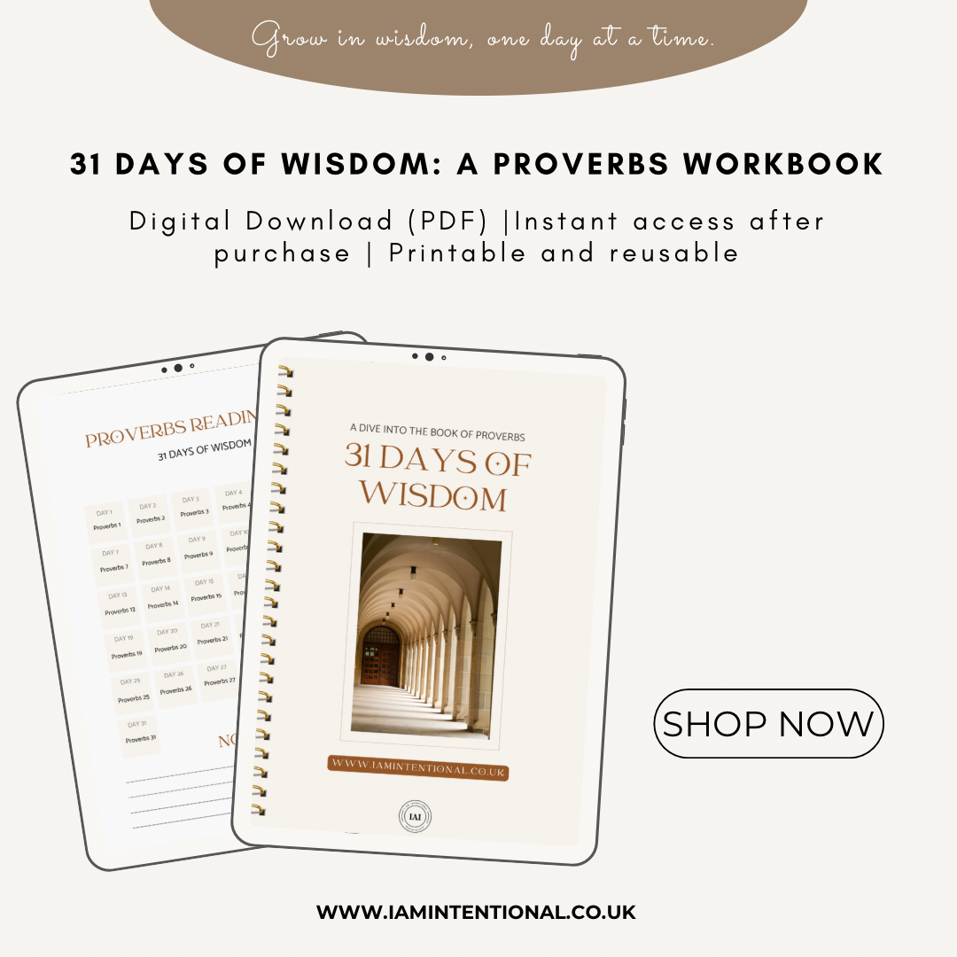 31 Days of Wisdom: Proverbs Bible Study Workbook | Christian Faith Ebook - I AM INTENTIONAL 
