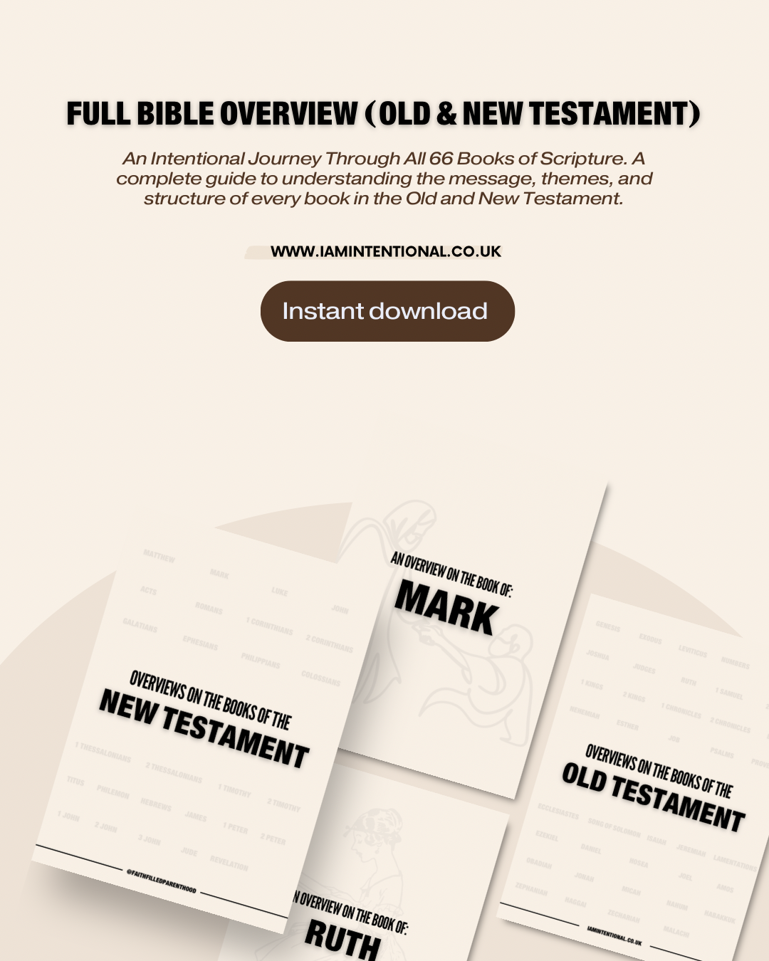 Full Bible Overview – From Genesis to Revelation- Digital product - I AM INTENTIONAL 