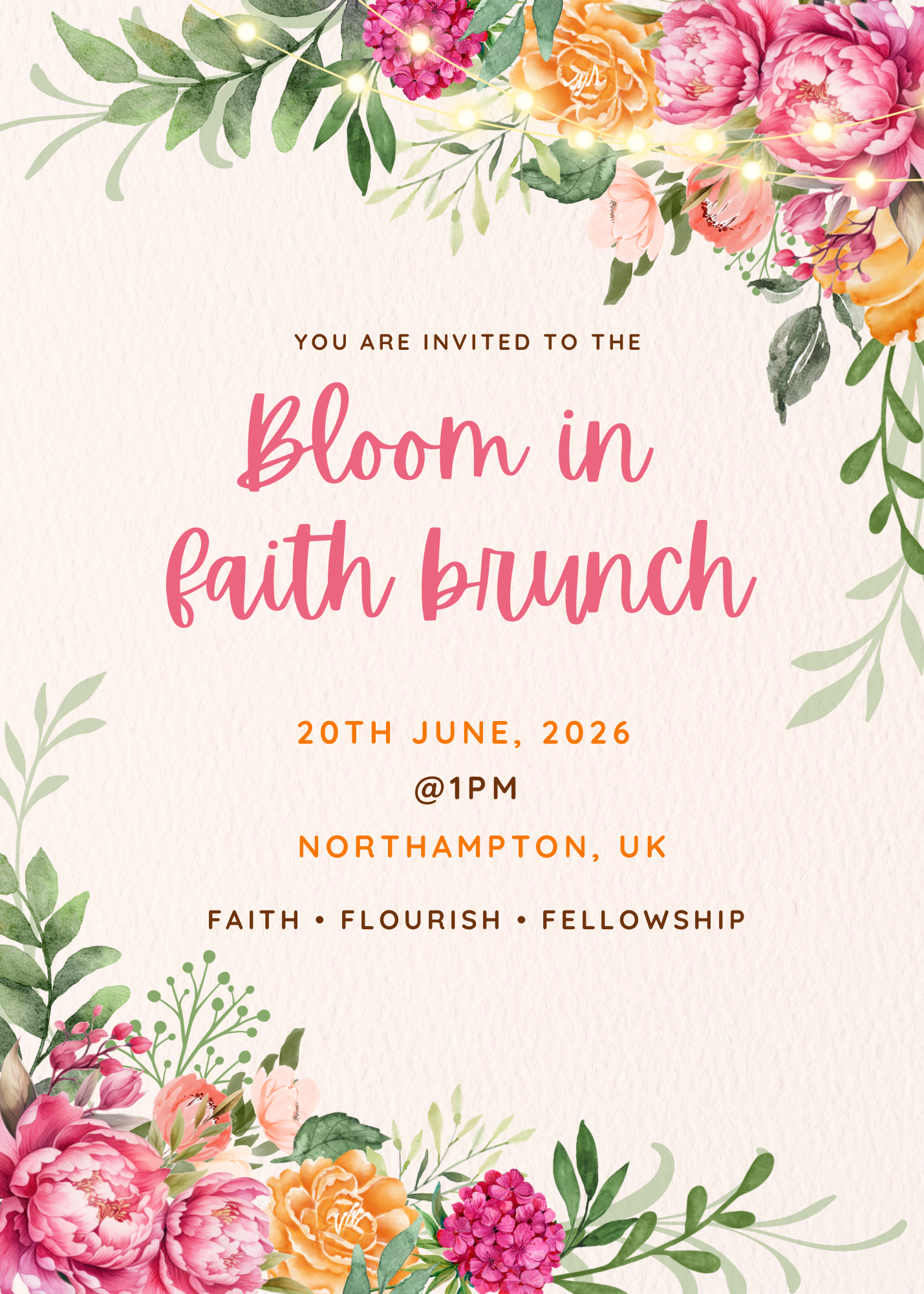 Bloom in Faith Brunch 2026 - I AM INTENTIONAL 