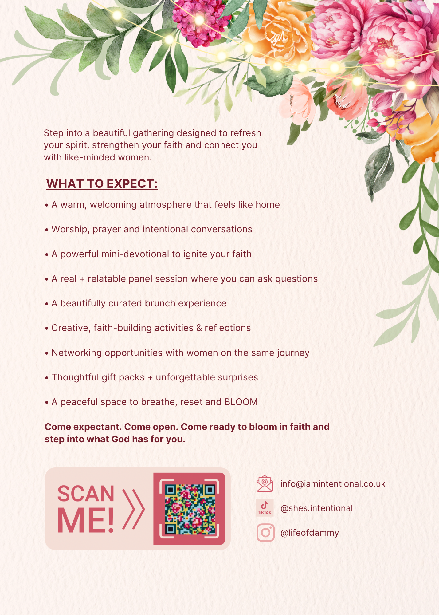 Bloom in Faith Brunch 2026 - I AM INTENTIONAL 